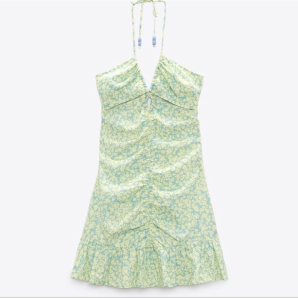 Zara Linen Blend Floral Print Dress | Women’s Size XS - Picture 7 of 16